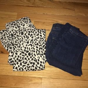 Bubdle of 2 pair jeggings and pants